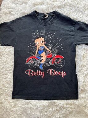 Vtg 90s Betty Boop sparkle graphic tee Diamond Dust Michael T Shirts size medium